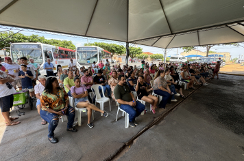 Foto - Cerimônia marca a retomada do transporte coletivo intermunicipal em Taiúva