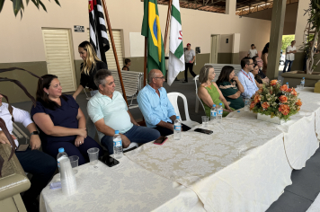 Foto - Cerimônia marca a retomada do transporte coletivo intermunicipal em Taiúva