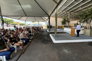 Foto - Cerimônia marca a retomada do transporte coletivo intermunicipal em Taiúva
