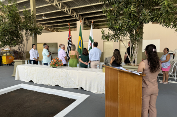 Foto - Cerimônia marca a retomada do transporte coletivo intermunicipal em Taiúva