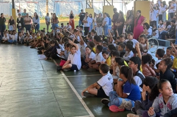 Foto - Caravana do Esporte reúne alunos e comunidade em Taiúva no Dia do Desafio 2026