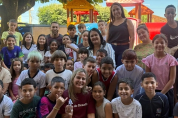 Foto - Caravana do Esporte reúne alunos e comunidade em Taiúva no Dia do Desafio 2026