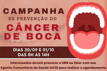 Taiúva promove campanha de prevenção ao câncer de boca