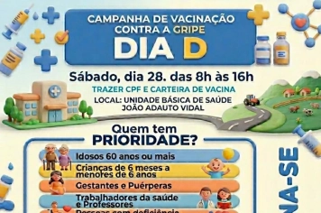 “Dia D” de Vacinação contra a Gripe acontece neste sábado, 28