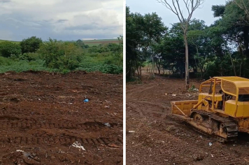 Prefeitura realiza melhorias em área de descarte de galhos