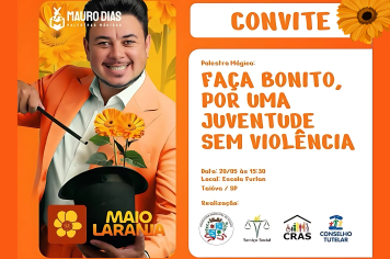 Prefeitura de Taiúva promove palestra sobre prevenção à violência contra crianças e adolescentes