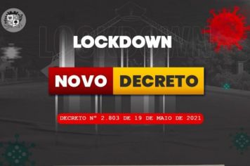 Prefeitura decreta lockdown até o dia 30 de maio