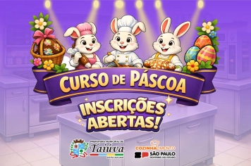Prefeitura abre inscrições para o primeiro Curso de Páscoa da CozinhAlimento