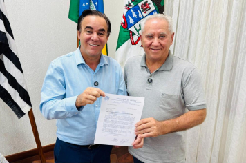 Prefeito Mauro Bersi recebe visita do deputado Adilson Barroso e solicita emenda para custeio da saúde pública