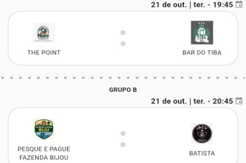 5ª rodada do Campeonato do Comércio de Futsal “Ellen Oliveira” tem noite de muitos gols em Taiúva