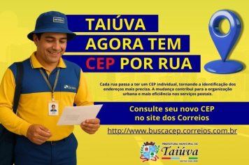 Taiúva agora tem CEP por rua
