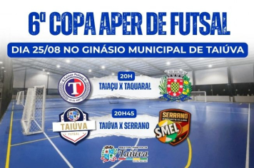 Taiúva estreia no Futsal Adulto pela 6ª Copa Aper de Futsal