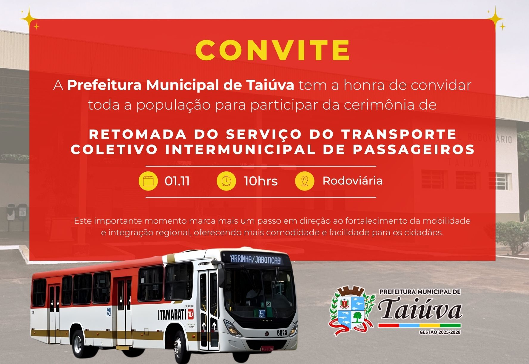 RETOMADA DO TRANSPORTE COLETIVO INTERMUNICIPAL DE PASSAGEIROS