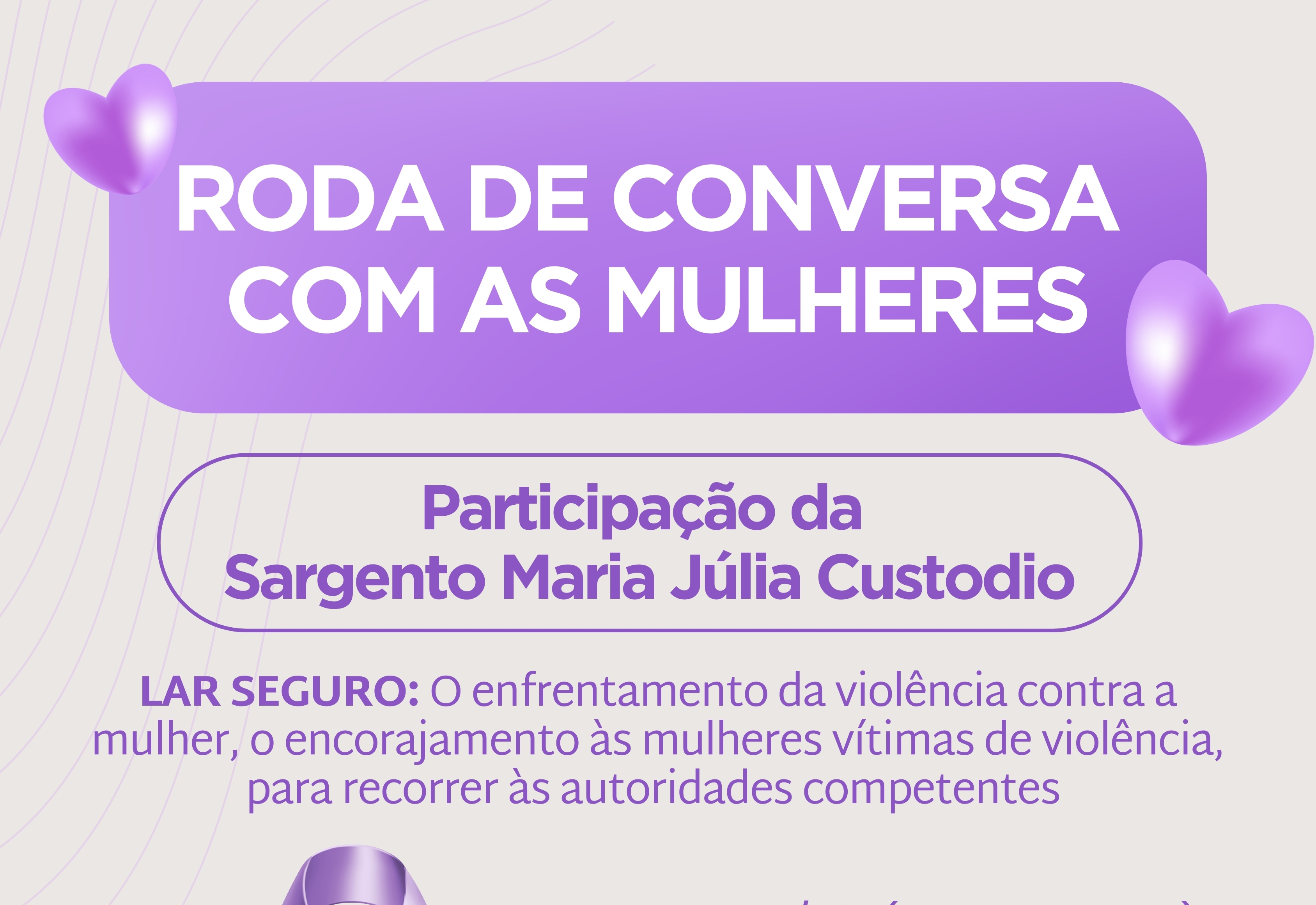 CRAS e o Setor Social de Taiúva promovem roda de conversa sobre enfrentamento da violência contra a mulher