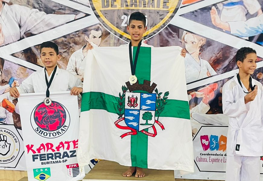 Taiúva brilha na 3ª Copa UBKS Nipoã de Karate-do com 19 medalhas conquistadas