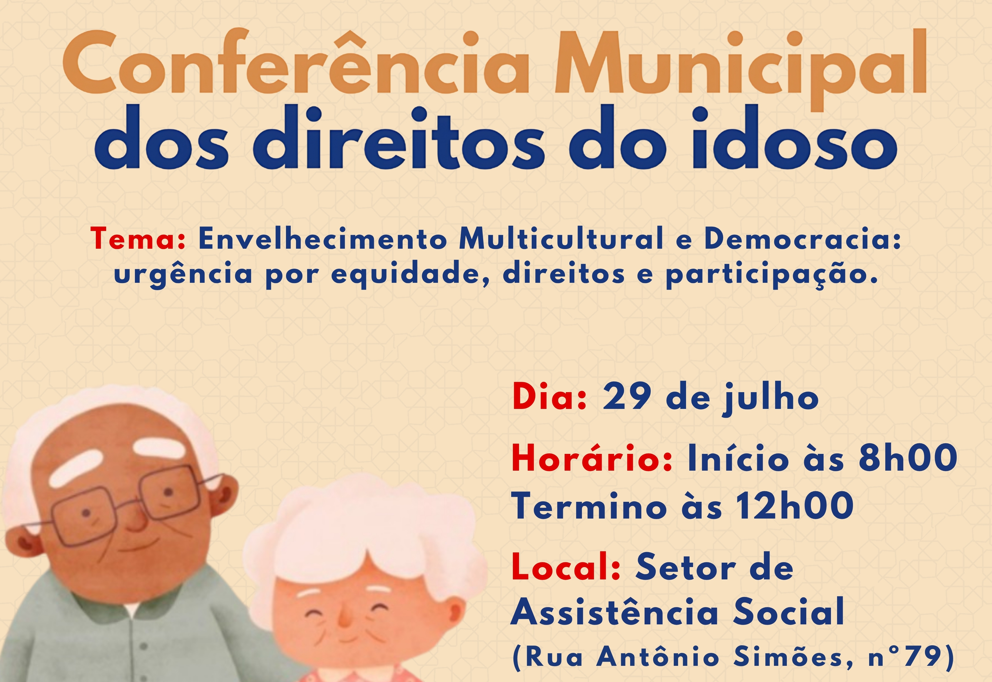 Taiúva realiza nesta terça-feira, 29, Conferência Municipal dos Direitos do Idoso 