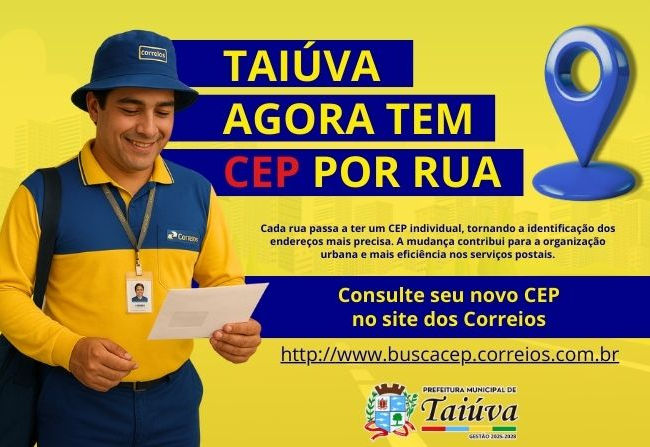 Taiúva agora tem CEP por rua