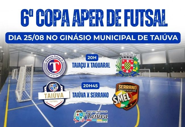 Taiúva estreia no Futsal Adulto pela 6ª Copa Aper de Futsal